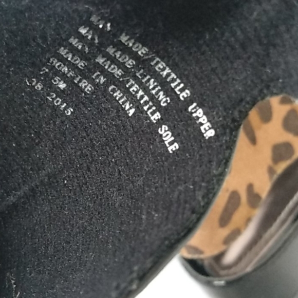 SECRET CELEBRITY BLACK LEOPARD HEELS SIZE 7.5 - Picture 9 of 12